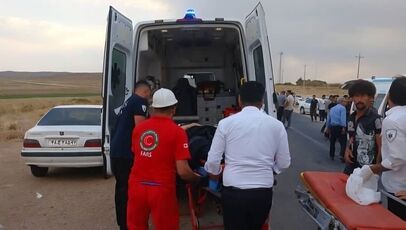 واژگونی مرگبار رانا در جاده همدان ـ ملایر؛ ۲ نفر جان باختند