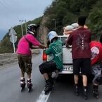 هشدار پلیس راهور نسبت به تردد اسکیت‌سواران در جاده‌های بین‌شهری