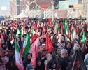 اجتماع «خون‌خواهی شهدای ایران» هم‌زمان با پیاده‌روی جاماندگان اربعین در تهران برگزار شد