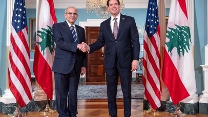 روبیو میزبان نخست‌وزیر لبنان در واشنگتن؛ رایزنی درباره تحولات منطقه