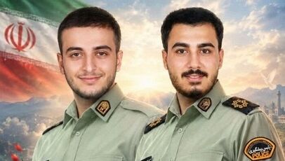 تشییع پیکر ۲ شهید مدافع امنیت در ساری؛ مردم علیه آمریکا و اسرائیل شعار دادند