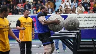 حادثه برای قوی ترین مرد ایران در مسابقه مردان آهنین 