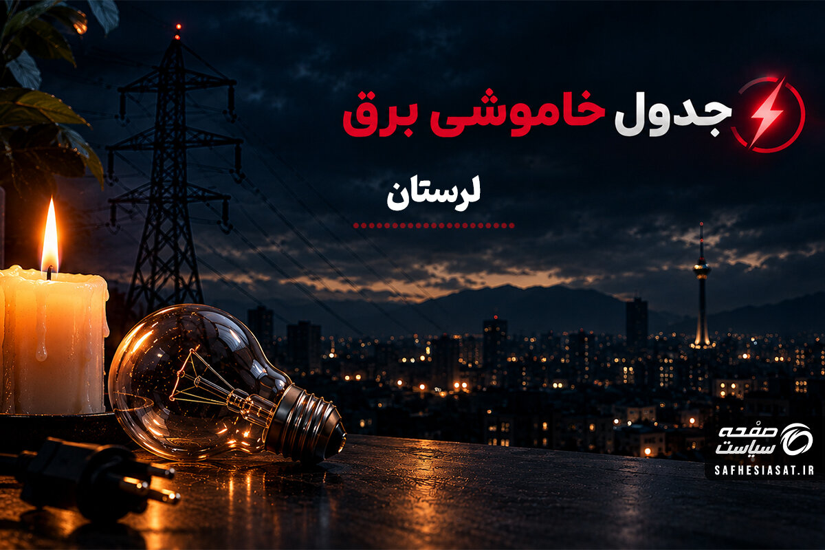 جدول قطعی برق لرستان فردا سه‌شنبه 24 شهریور 1405 | برنامه خاموشی مناطق خرم آباد