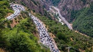 تغییر مسیر تردد در چالوس و آزادراه تهران ـ شمال از ساعت ۱۷